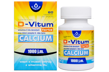 D-VITUM FORTE CALCIUM 60 tabletek do ssania