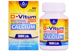 D-VITUM FORTE CALCIUM 60 tabletek do ssania