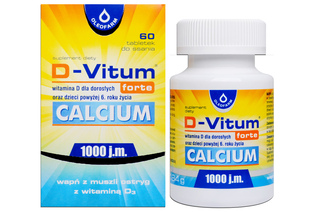 D-VITUM FORTE CALCIUM 60 tabletek do ssania