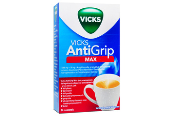 VICKS ANTIGRIP MAX AROMAT POMARAŃCZY 14 saszetek