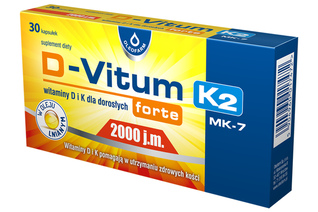 D-VITUM FORTE 2000 j.m. K2 MK-7 30 kapsułek