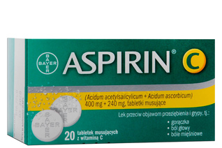 ASPIRIN C 20 tabletek musujących