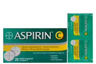 ASPIRIN C 20 tabletek musujących