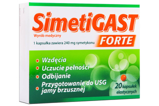 SIMETIGAST FORTE 20 kapsułek