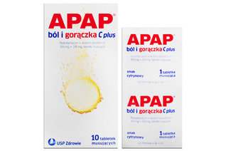 APAP BÓL I GORĄCZKA C PLUS 10 tabletek musujących