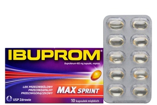 IBUPROM MAX SPRINT 400 mg 10 kapsułek