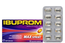 IBUPROM MAX SPRINT 400 mg 10 kapsułek