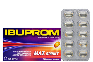 IBUPROM MAX SPRINT 400 mg 20 kapsułek