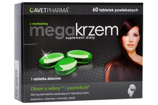 MEGA KRZEM Z METIONINĄ 60 tabletek