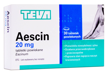 AESCIN 20 mg 30 tabletek