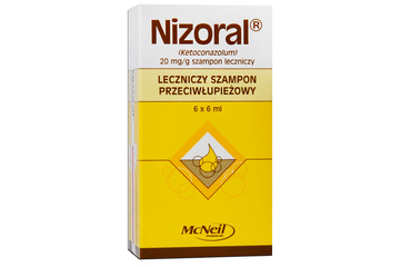 NIZORAL SZAMPON LECZNICZY 6 saszetek po 6 ml 