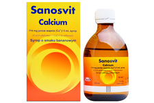 SANOSVIT CALCIUM SMAK BANANOWY 150 ml syrop