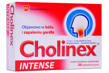 CHOLINEX INTENSE SMAK MIODOWO-CYTRYNOWY 20 tabletek do ssania
