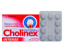 CHOLINEX INTENSE SMAK JEŻYNOWY 20 tabletek do ssania