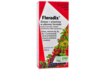 FLORADIX ŻELAZO I WITAMINY 500 ml płyn