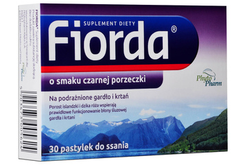 FIORDA O SMAKU CZARNEJ PORZECZKI 30 pastylek