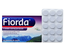 FIORDA O SMAKU CZARNEJ PORZECZKI 30 pastylek