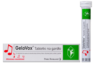 GELOVOX SMAK WIŚNIOWO-MENTOLOWY 20 tabletek do ssania