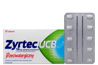 ZYRTEC UCB 10 tabletek
