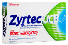 ZYRTEC UCB 10 tabletek