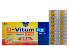 D-VITUM FORTE 2000 j.m. K2 MK-7 60 kapsułek