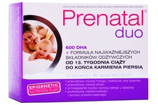 PRENATAL DUO (PRENATAL CLASIC 30 tabletek i PRENATAL DHA 60 kapsułek)