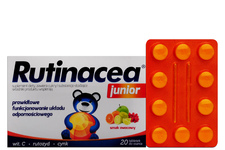 RUTINACEA JUNIOR TABLETKI DO SSANIA 20 tabletek
