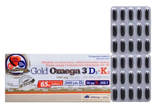 GOLD OMEGA 3 D3+K2 30 kapsułek