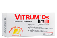 VITRUM D3 FORTE 2000 j.m. 60 kapsułek