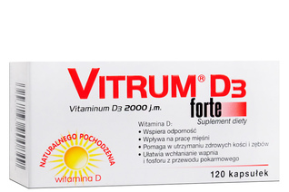 VITRUM D3 FORTE 2000 j.m. 120 kapsułek