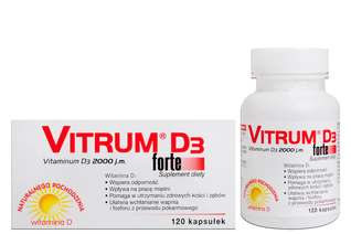 VITRUM D3 FORTE 2000 j.m. 120 kapsułek