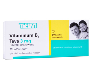 VITAMINUM B2 3 mg 50 tabletek