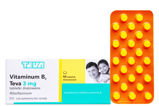 VITAMINUM B2 3 mg 50 tabletek