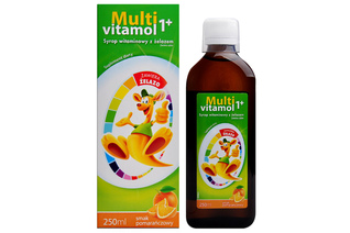 MULTIVITAMOL 1+ SMAK POMARAŃCZOWY 250 ml syrop