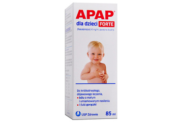 APAP DLA DZIECI FORTE 85 ml smak pomarańczowy