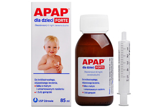 APAP DLA DZIECI FORTE 85 ml smak pomarańczowy