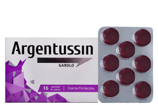 ARGENTUSSIN GARDŁO SMAK CZARNEJ PORZECZKI 16 pastylek