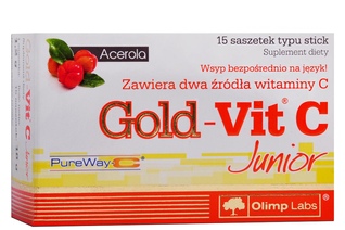 GOLD-VIT C JUNIOR 15 saszetek smak malinowy