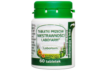 LABOFARM TABLETKI PRZECIW NIESTRAWNOŚCI 60 tabletek