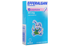 EFFERALGAN 80 mg 10 czopków