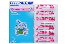 EFFERALGAN 80 mg 10 czopków