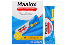 MAALOX 460 + 400 mg/ 4,3 ml 20 saszetek