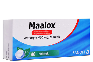 MAALOX 400 mg + 400 mg 40 tabletek