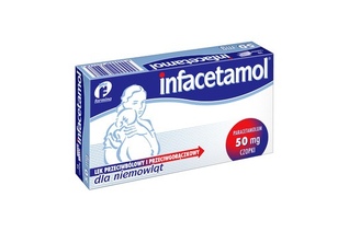 INFACETAMOL 50 mg 10 czopków