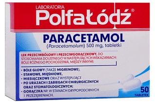 PARACETAMOL 500 mg 50 tabletek