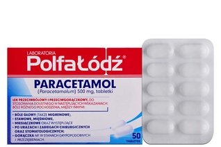 PARACETAMOL 500 mg 50 tabletek