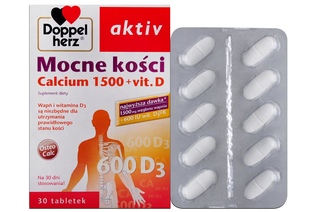 DOPPELHERZ AKTIV MOCNE KOŚCI CALCIUM 1500 + VIT. D 30 tabletek