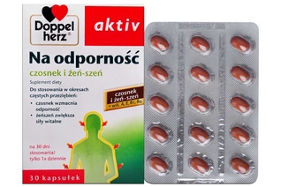 DOPPELHERZ AKTIV NA ODPORNOŚĆ CZOSNEK + ŻEŃ-SZEŃ 30 kapsułek