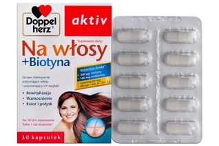 DOPPELHERZ AKTIV NA WŁOSY + BIOTYNA 30 kapsułek