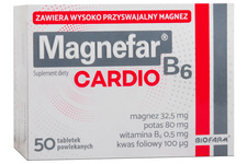 MAGNEFAR B6 CARDIO 60 tabletek